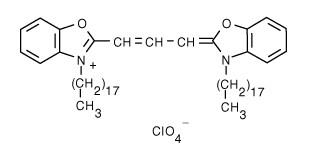 PEGylated DOPC/CHOL Liposomes labeled with DiO